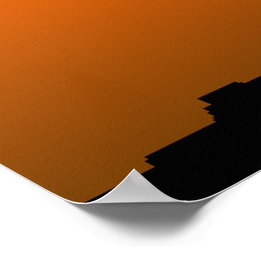 Cowboy à Sunset Wall Poster murale (Coin)