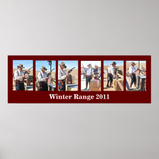 Cowboy Action Shooting Competition Poster Sjabloon