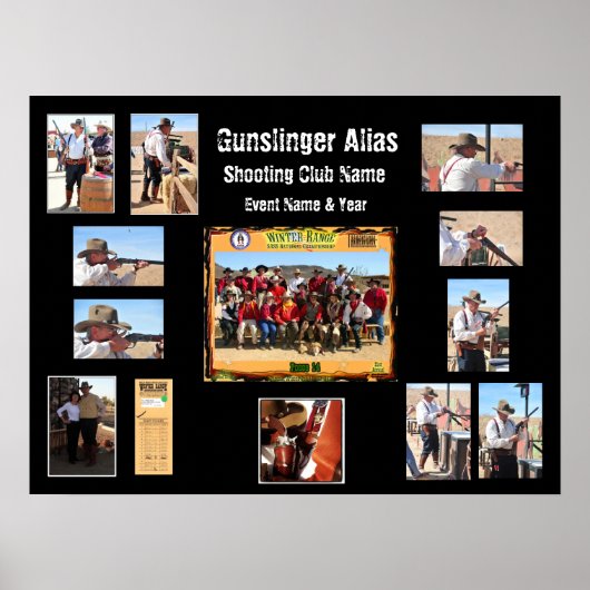 Cowboy Action Shooting Event Aangepaste Posters (Voorkant)