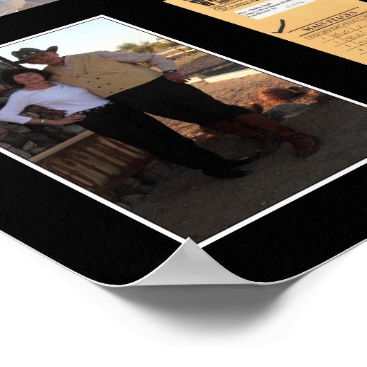 Cowboy Action Tir Événement Affiches personnalisée (Coin)