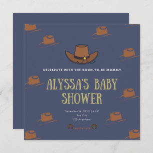 Cowboy Adoption Baby shower Kaart