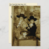 cowboy-afbeelding 2 feestdagenkaart (Voorkant / Achterkant)