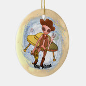 Cowboy Alien-sieraad Keramisch Ornament (Rechts)