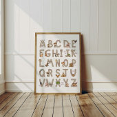 Cowboy Alphabet ABC Poster Kids Room Decor