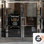 Cowboy Amerikaans Frontier Saloon Raamsticker (Kantoordeur)