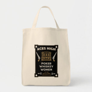 Cowboy Amerikaans Frontier Saloon Tote Bag