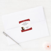 Cowboy Anniversaire Fête Faveur Sticker Rouge Pais (Enveloppe)