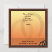 Cowboy Anniversaire Fête Invitation personnalisée (Dos)