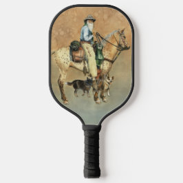 Cowboy, Appaloosa en Dogies Pickleball Paddle