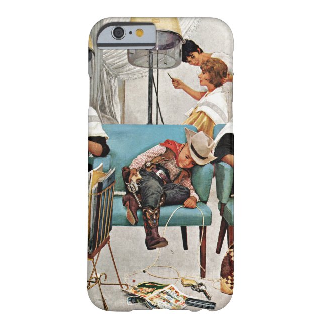 Cowboy Aslapen in Beauty Salon Case-Mate iPhone Case (Achterkant)