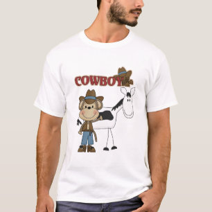 Cowboy avec des T-shirts et des cadeaux de cheval