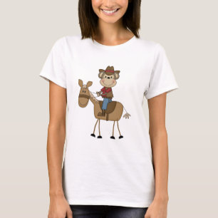 Cowboy avec les T-shirts Brown et les cadeaux de
