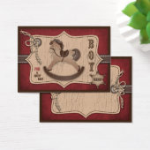 Cowboy Baby Gift Label Visitekaartjes (Bureau)
