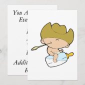 cowboy baby kaart (Voorkant / Achterkant)