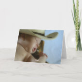 Cowboy Baby Kaart (Achterkant)