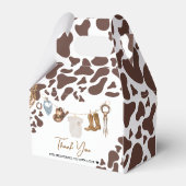 Cowboy Baby shower Bedankdoosjes (Achterkant)