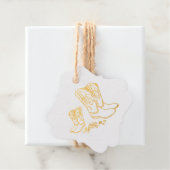 Cowboy Baby shower Bedankjes Labels (Met doos)