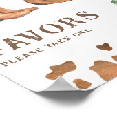Cowboy baby shower Favors Poster (Hoek)