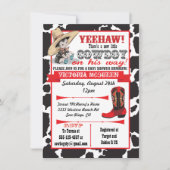 Cowboy Baby shower Invitation Kaart (Voorkant)