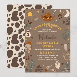 Cowboy Baby shower Invitation   WESTERNE BABY Kaart