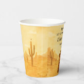 Cowboy Baby Shower Paper Cups Rustic Style Papieren Bekers (Rechts)