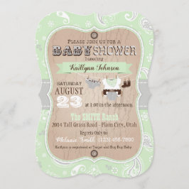 Cowboy Bandanna Jumper Baby shower Kaart