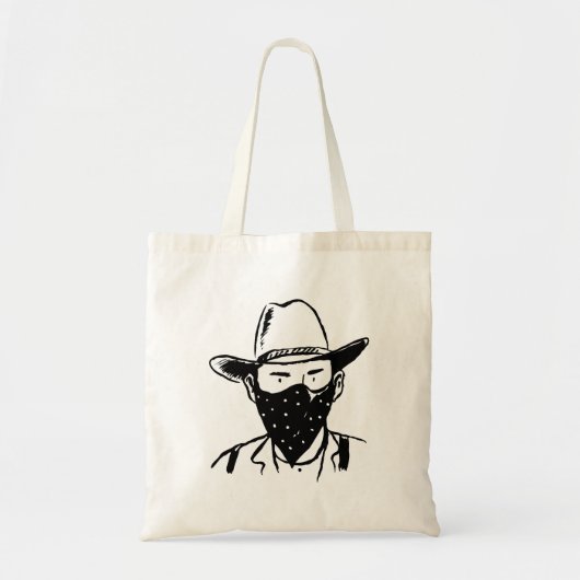 Cowboy Bandit Tote Bag (Voorkant)