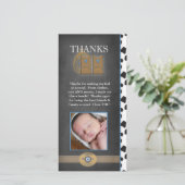 Cowboy Bedank Je Foto Kaart (Staand voorkant)