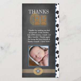 Cowboy Bedankt voor je foto