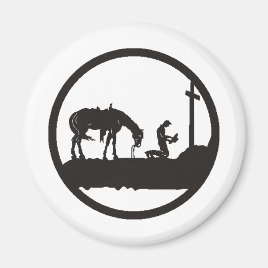 cowboy bidden magneet (Voorkant)