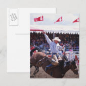 Cowboy bij een Rodeo Briefkaart (Voorkant / Achterkant)