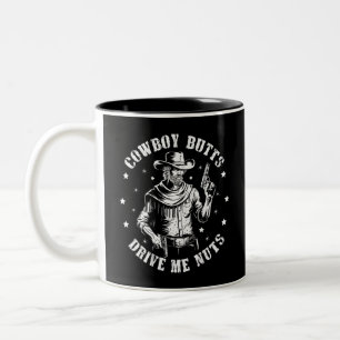 Cowboy Billen Drijven Me Tot Waanzin Cowboys Gay V Tweekleurige Koffiemok