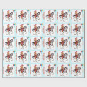 Cowboy Birthday Gift Wrap Cadeaupapier (Vlak)