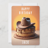 Cowboy Birthday-kaart Feestdagenkaart (Voorkant)