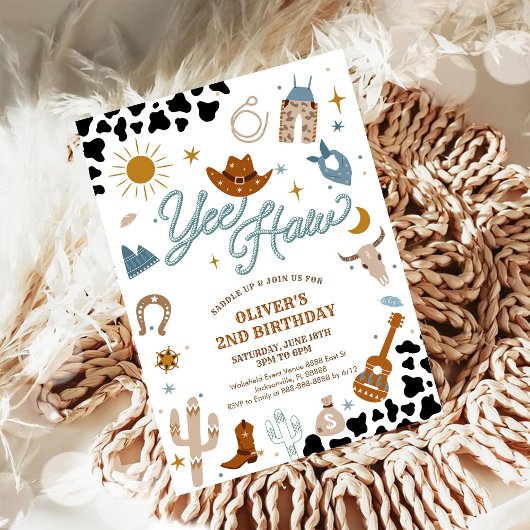 Cowboy Birthday Party Invitation
