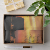 Cowboy Blessing Horse Cattle Sunset Silhouette Tissuepapier (Geschenk)