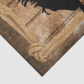 Cowboy Blessing Silhouette Bucking Bronco Horse Tissuepapier (Detail)