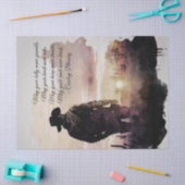 Cowboy Blessing Sunset Silhouette Tissuepapier (Craft)