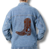 Cowboy Boot Blauw Denim Jas Jacket