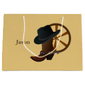 Cowboy Boot Design LGB Large Cadeauzakje (Voorkant)