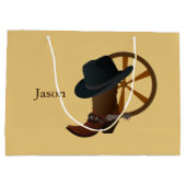 Cowboy Boot Design LGB Large Cadeauzakje (Achterkant)