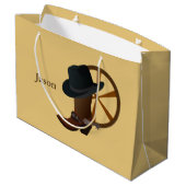 Cowboy Boot Design LGB Large Cadeauzakje (Achterkant Gekanteld)
