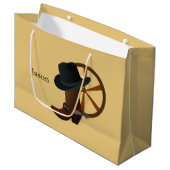 Cowboy Boot Design LGB Large Cadeauzakje (Voorkant Gekanteld)