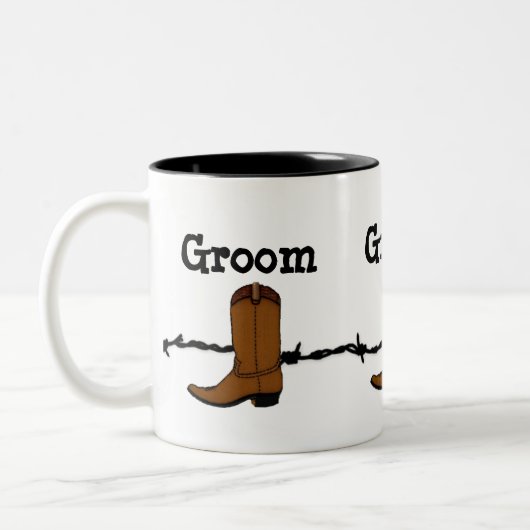 Cowboy Boot Groom Mug (Gauche)