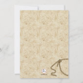 Cowboy Boot Invitation Kaart (Achterkant)