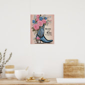 Cowboy Boot Poster (Keuken)