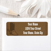 Cowboy Boot Return Address Labels (Insitu)