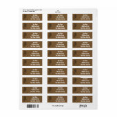 Cowboy Boot Return Address Labels (Full Sheet)