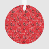 Cowboy Boot Silhouette HOWDY COWBOY bandana rouge (dos)