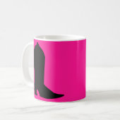 Cowboy Boot Silhouette Koffiemok (Voorkant links)